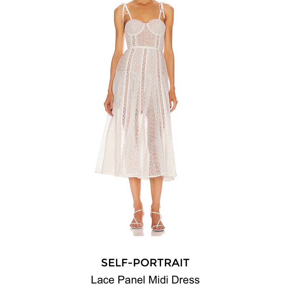 NWT Self portrait lace panel dress size 4 -Originally $475